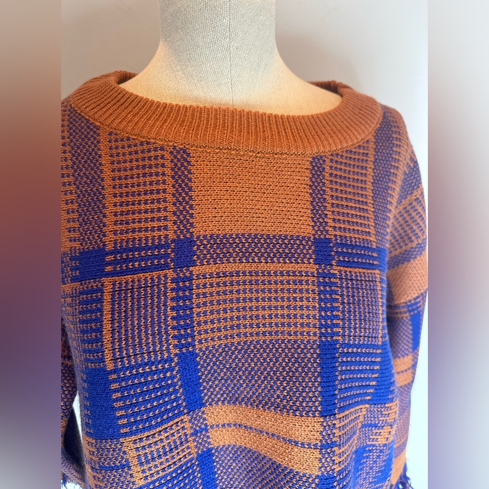 Anthropologie Moon River Plaid Sweater - Picture 3 of 6